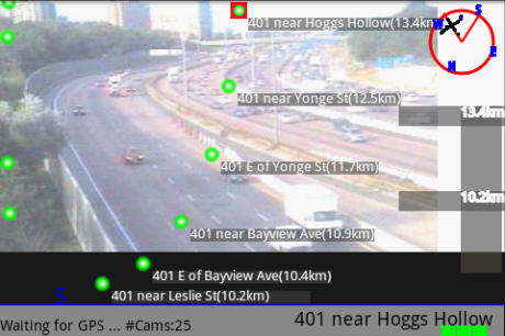 Traffic AR View with Sliders